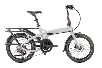 Tern Vektron P10 E-Faltrad in Transit Grey / Steel Grey – Seitenansicht