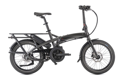 Tern Vektron P5i E-Faltrad in Cosmic Black / Steel Grey – Seitenansicht