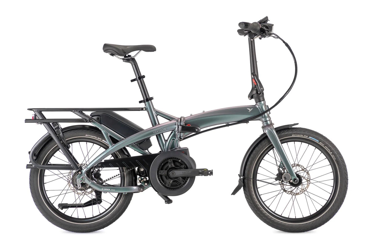 Tern Vektron P5i E-Faltrad in Urban Verdant / Grey – Seitenansicht