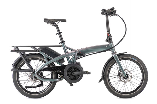 Tern Vektron P5i E-Faltrad in Urban Verdant / Grey – Seitenansicht