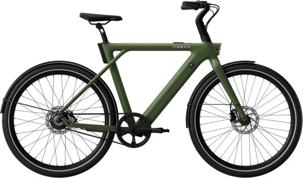 Tenways CGO009 Classic Diamant E-Bike – Grün | Cycle-Lounge Düsseldorf