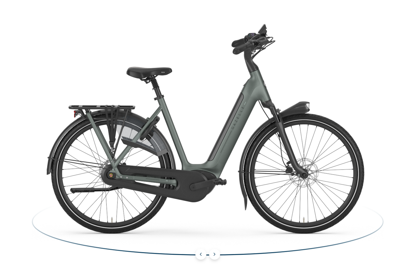 Gazelle Arroyo C8+ Elite E-Bike Damenrad in Twilight Green Matt