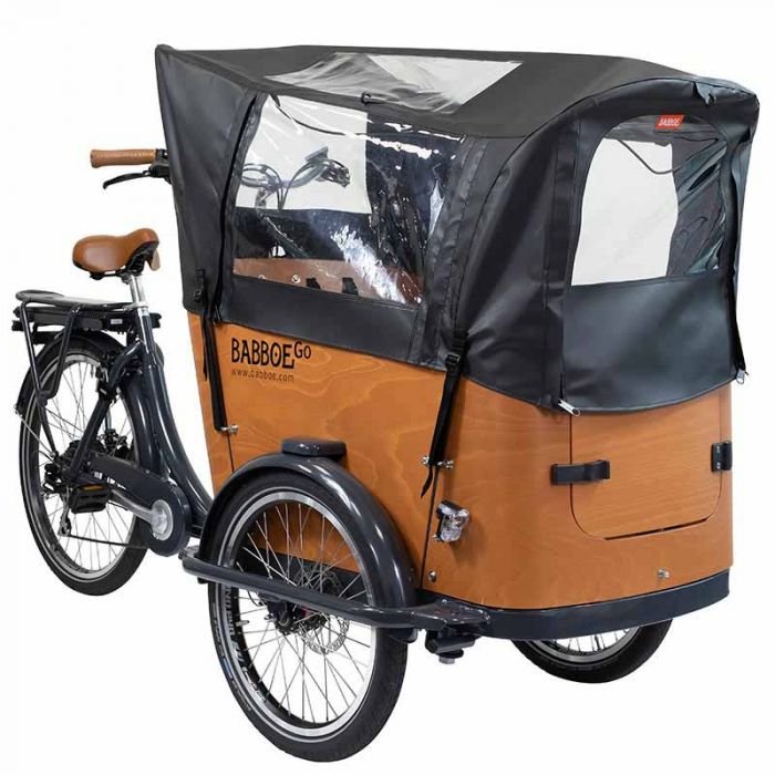 Babboe Go Lastenrad Regenverdeck - schwarz