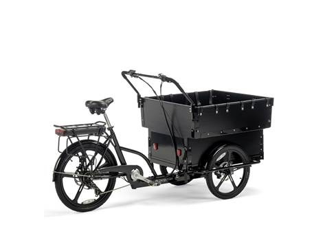 Cargobike Classic Kindergarten – Lenker mit Display und Bremsgriffen