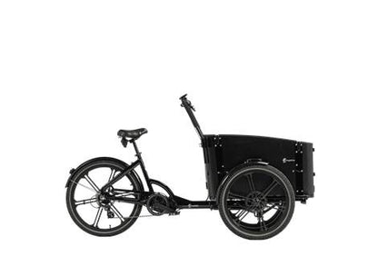 Cargobike DeLight Dog – öffnungsfähige Fronttür, Hund steigt selbstständig ein