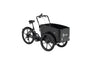 Cargobike DeLight Dreirad-Lastenrad schwarz – Gesamtansicht