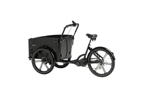 Cargobike DeLight – speichenlose Magnesiumfelgen, hydraulische Scheibenbremse
