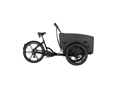 Cargobike Delight Nova Dog – 705 Wh Akku im abschließbaren Staufach der Box, abnehmbar