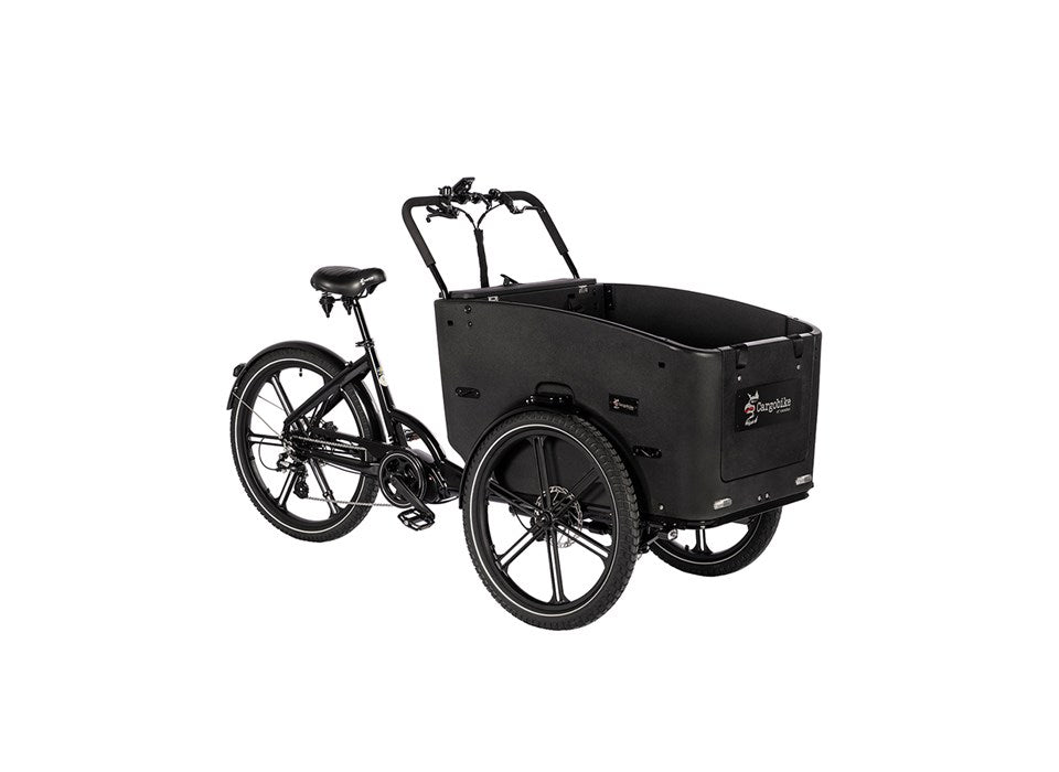 Cargobike Delight Nova Dreirad-Lastenrad schwarz – Gesamtansicht