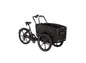 Cargobike Delight Nova Dreirad-Lastenrad schwarz – Gesamtansicht