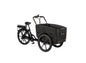 Cargobike Flex Nova Dreirad-Lastenrad schwarz – Gesamtansicht