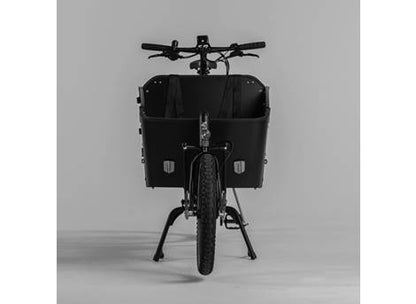 Cargobike Long Lite – Frontansicht mit geschlossener Box und Lenker