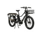 Cargobike Longtail Varia E-Lastenrad – Schrägansicht mit Gepäckträger und Frontkorb