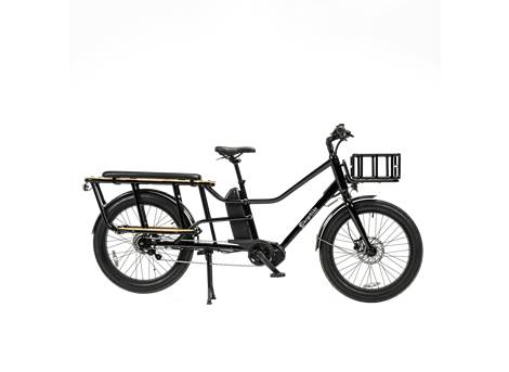 Cargobike Longtail Varia E-Lastenrad – Seitenansicht