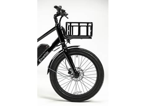 Cargobike Longtail Varia – Vorderrad mit hydraulischer Scheibenbremse