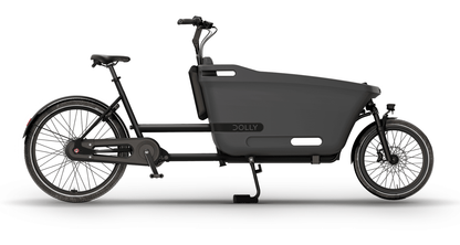 Dolly Joy Lastenrad in Black Graphite, Detailansicht