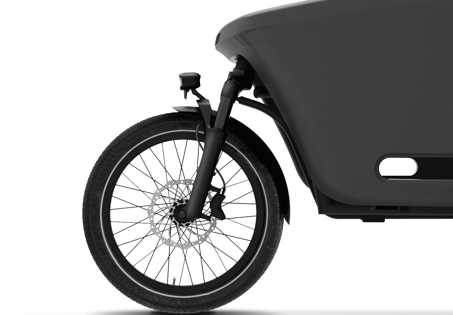 Dolly Joy Lastenrad in Black Graphite, Antrieb mit Bosch Performance Line Motor