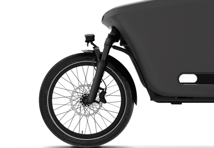 Dolly Joy Lastenrad in Black Graphite, Antrieb mit Bosch Performance Line Motor