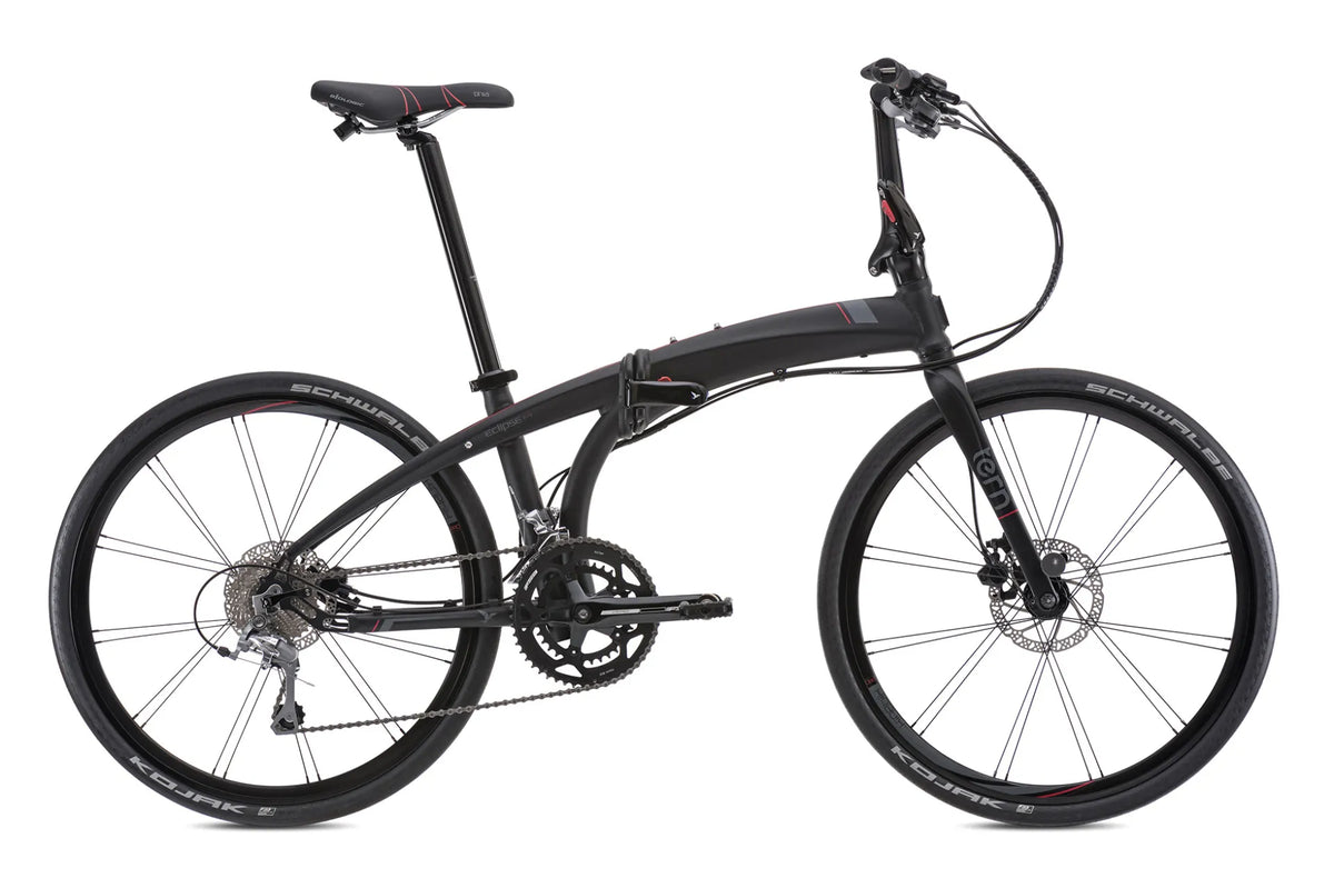 Tern Eclipse P20 Faltrad in Satin Black / Grey / Red – Seitenansicht