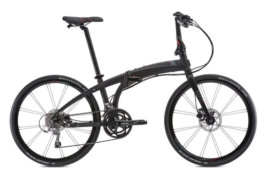 Tern Eclipse P20 Faltrad in Satin Black / Grey / Red – Seitenansicht