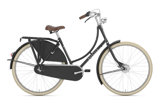 Gazelle Classic Hollandrad 28 Zoll in Black Matt – Tiefeinsteiger Seitenansicht