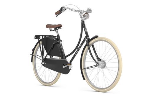 Gazelle Classic Black Matt – Detailansicht R3T 3-Gang mit Rücktritt