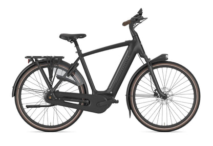Gazelle Grenoble C8+ E-Bike Herrenrad in Black – Seitenansicht