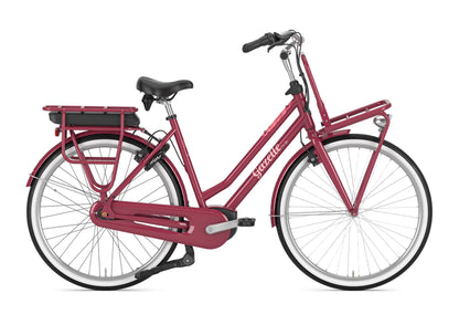 Gazelle Miss Grace C7 HMB 28 Zoll E-Bike Hollandrad in Coral Red – Seitenansicht