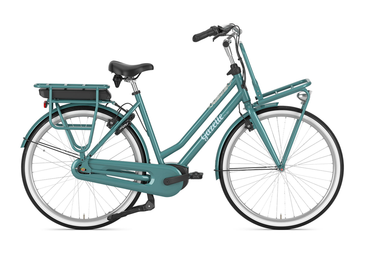 Gazelle Miss Grace C7+ HMB 28 Zoll E-Bike Hollandrad in Denim Blue – Seitenansicht