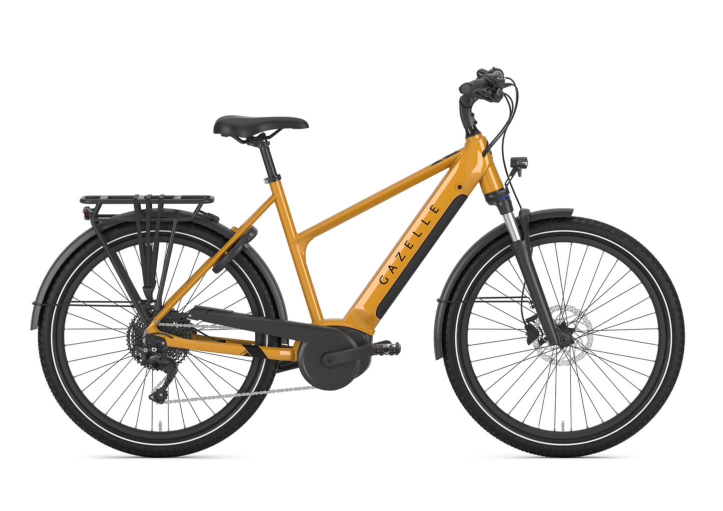 Gazelle Medeo T10 E-Bike in Turmeric Yellow – Seitenansicht