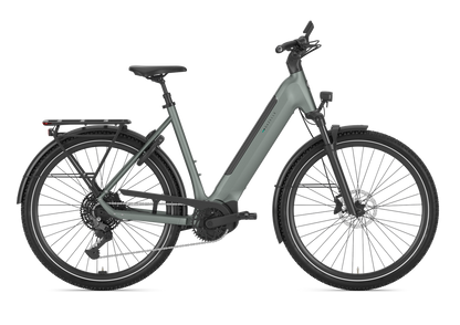Gazelle Ultimate T11 E-Bike Damenrad in Grün – Trekkingrad Seitenansicht