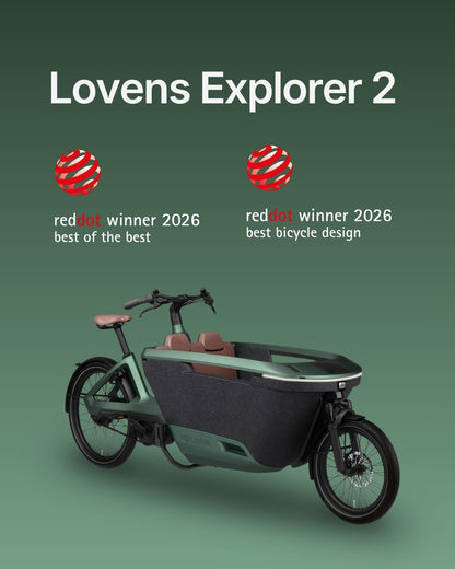 Lovens Explorer 2 – Red Dot Winner 2026 Best of the Best & Best Bicycle Design