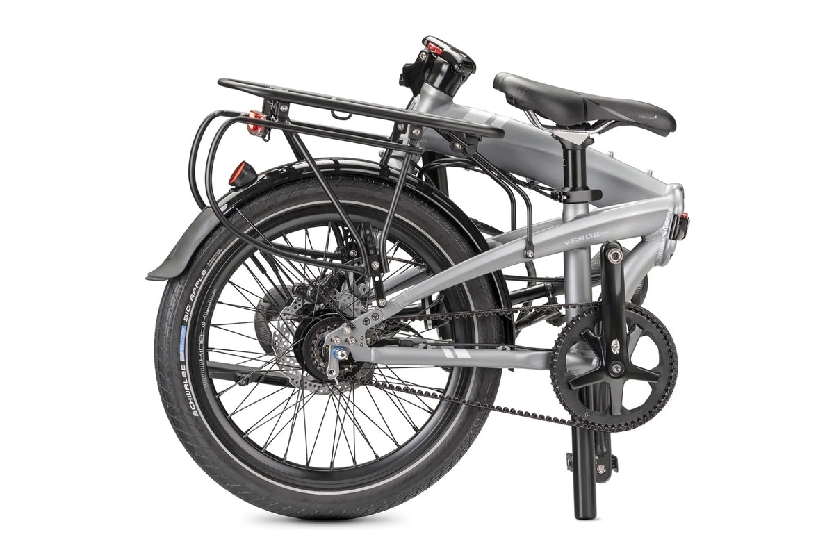 Tern Verge S8i Faltrad in Satin Space Grey / Silver – gefaltet