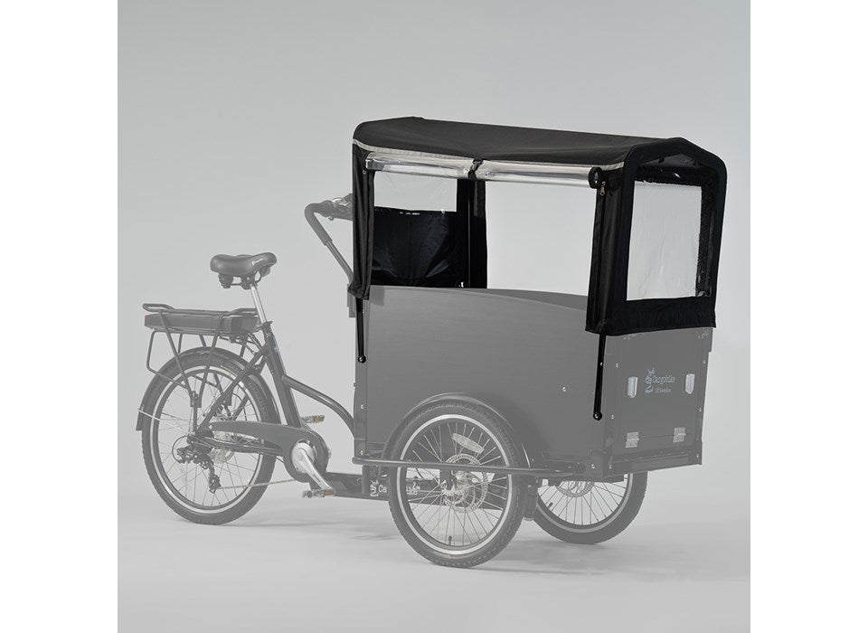 Cargobike Verdeck Square Premium 4 Kinder – für Classic und DeLight mit quadratischem Kasten