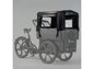 Cargobike Verdeck 6 Kinder Kindergarten in Schwarz mit Klarsichtfenstern, montiert auf einem DeLight Kindergarten